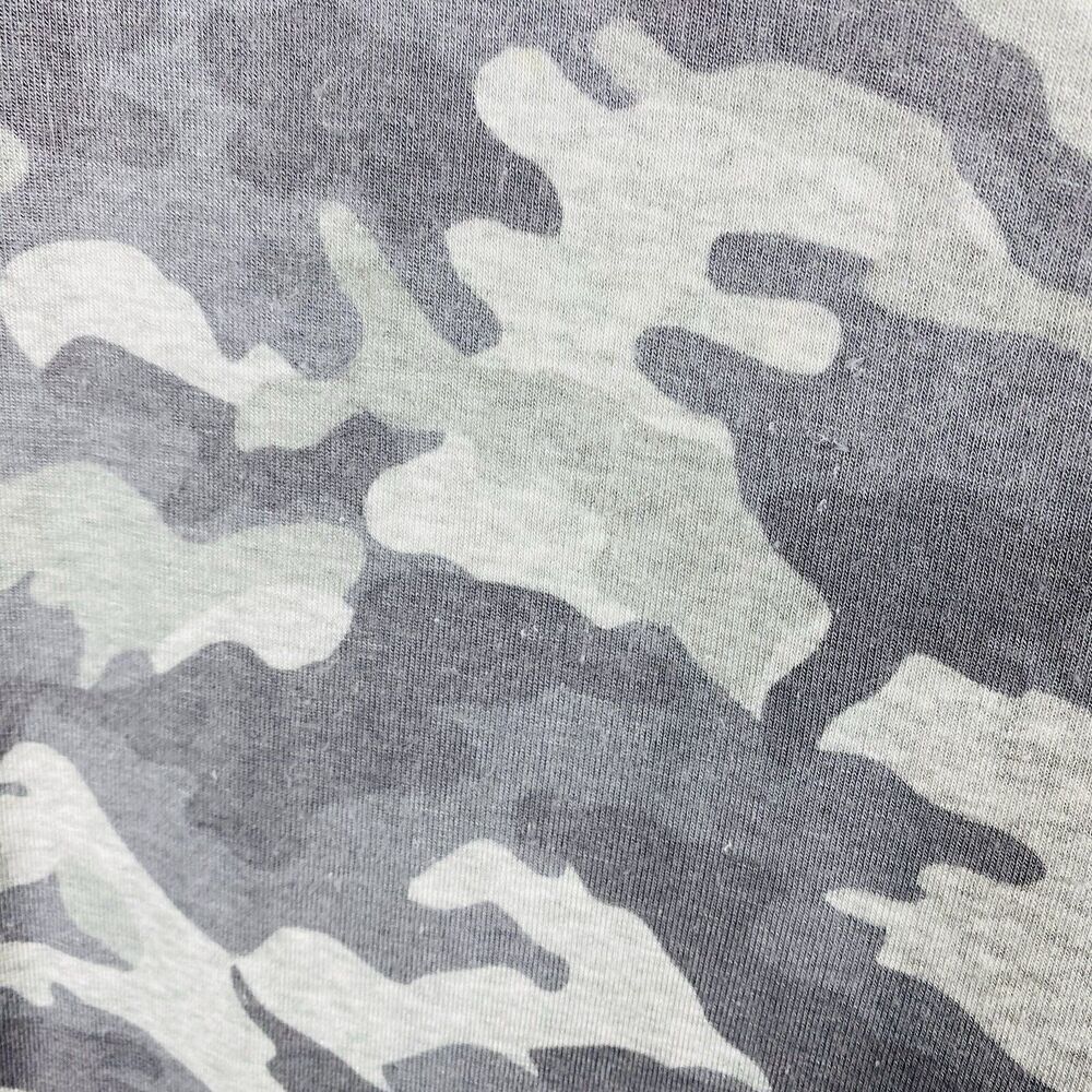Jane & Delancey Size Large Camo Cowl Neck Sweatshirt Gray Long Sleeve - Picture 3 of 7